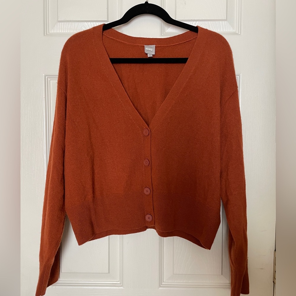 Cashmere Anthropologie Cardigan Sweater, 1X Plus Size